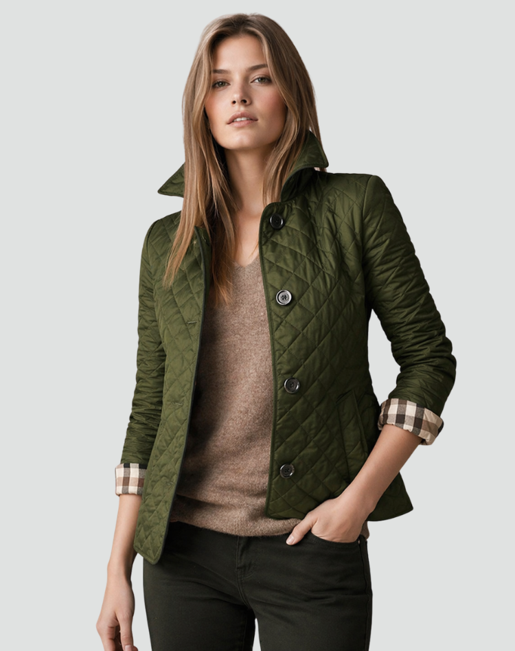 Women's Lightweight Button-Front Quilted Jacket