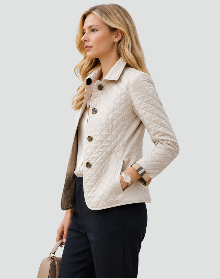 Women's Lightweight Button-Front Quilted Jacket