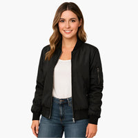 Women's Long-Sleeve Bomber Jacket