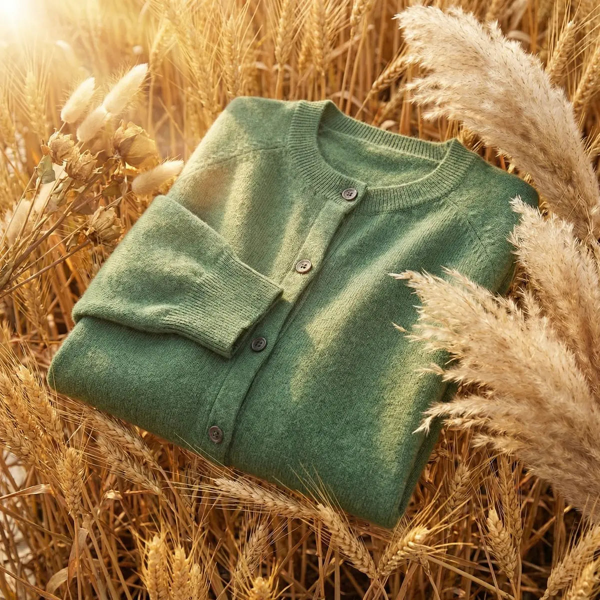 Women's Long Sleeve Merino Wool Knit Cardigan