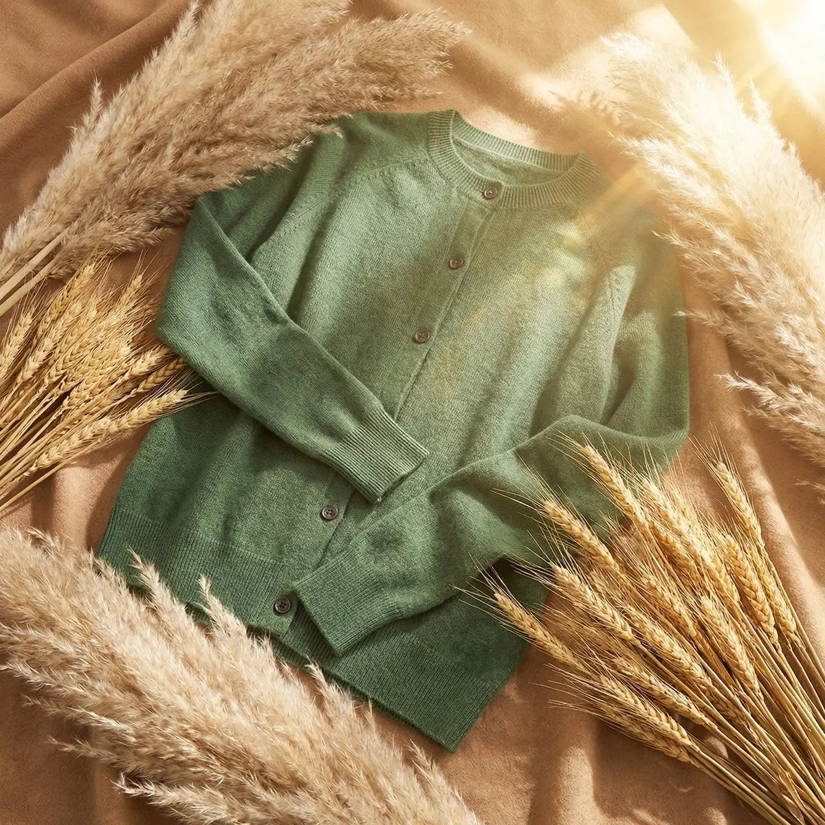 Women's Long Sleeve Merino Wool Knit Cardigan