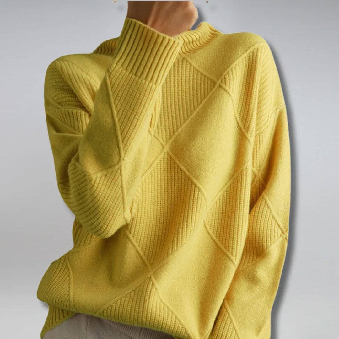 Women's Luxury Cashmere Turtleneck Sweater – Soft and Warm Winter Sweater
