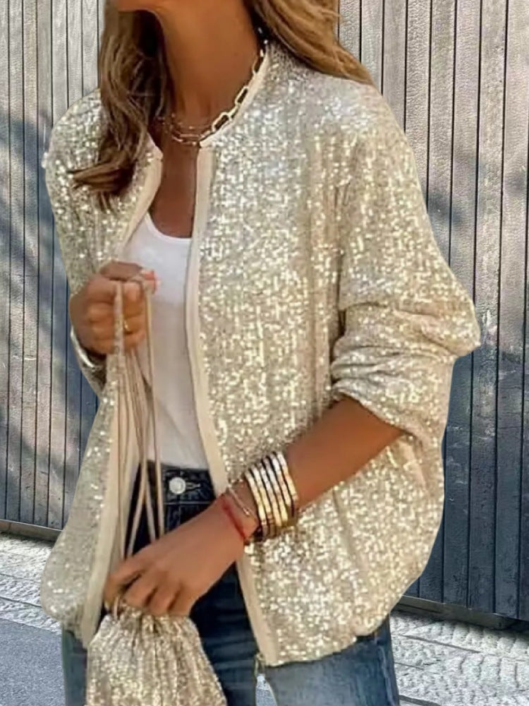 Women's Modern Cut Sequin Jacket