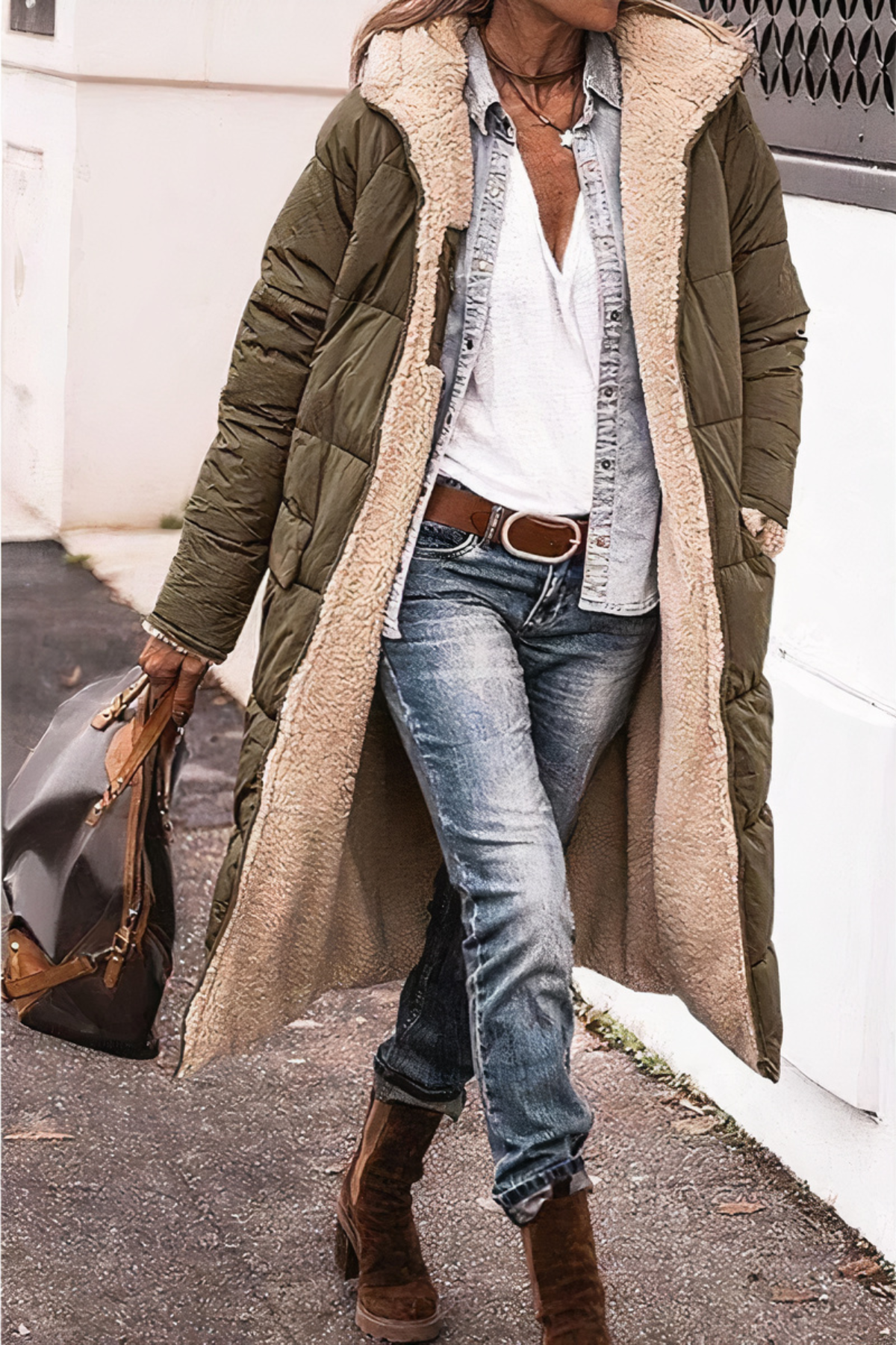 Women's Reversible Hooded Winter Parka