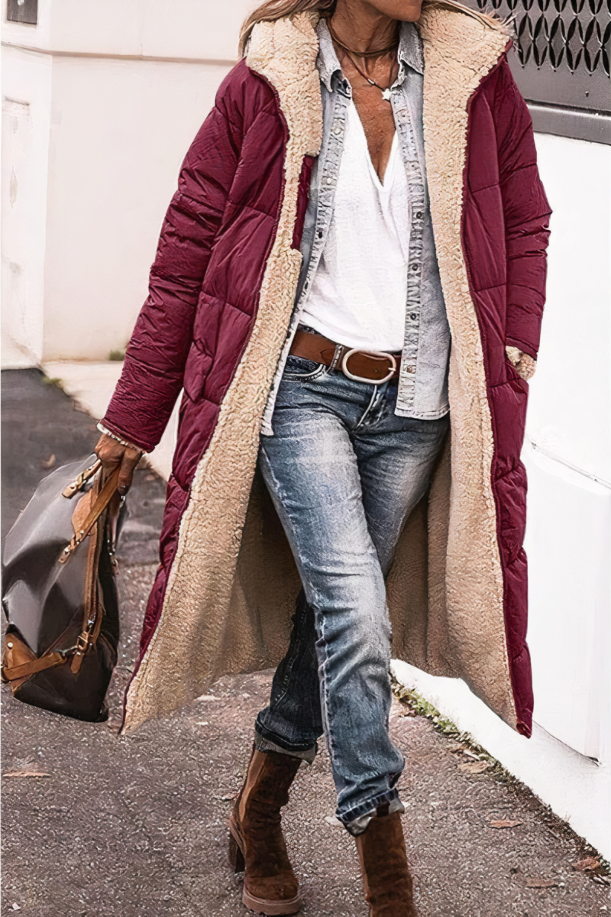 Women's Reversible Hooded Winter Parka