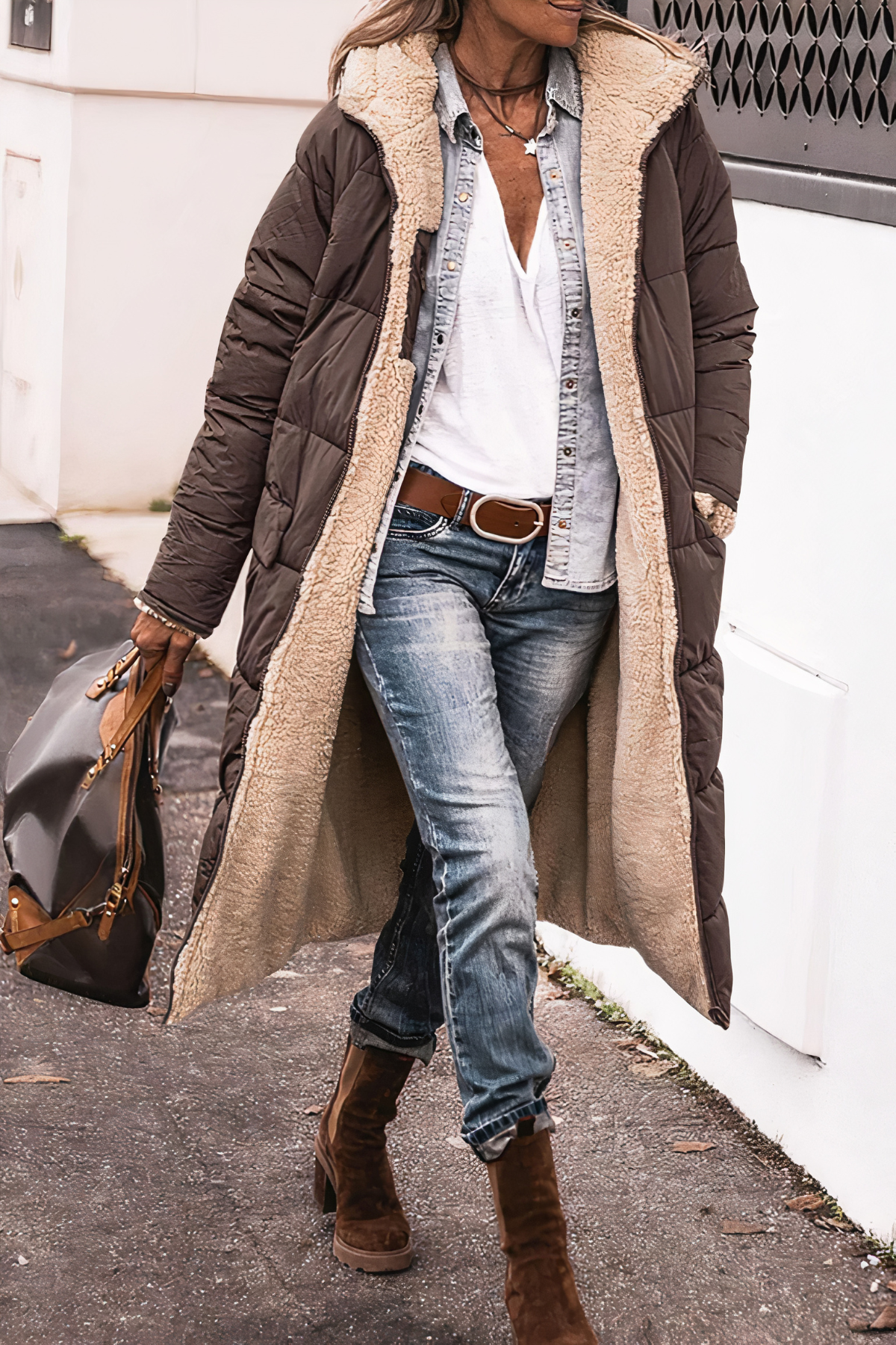 Women's Reversible Hooded Winter Parka