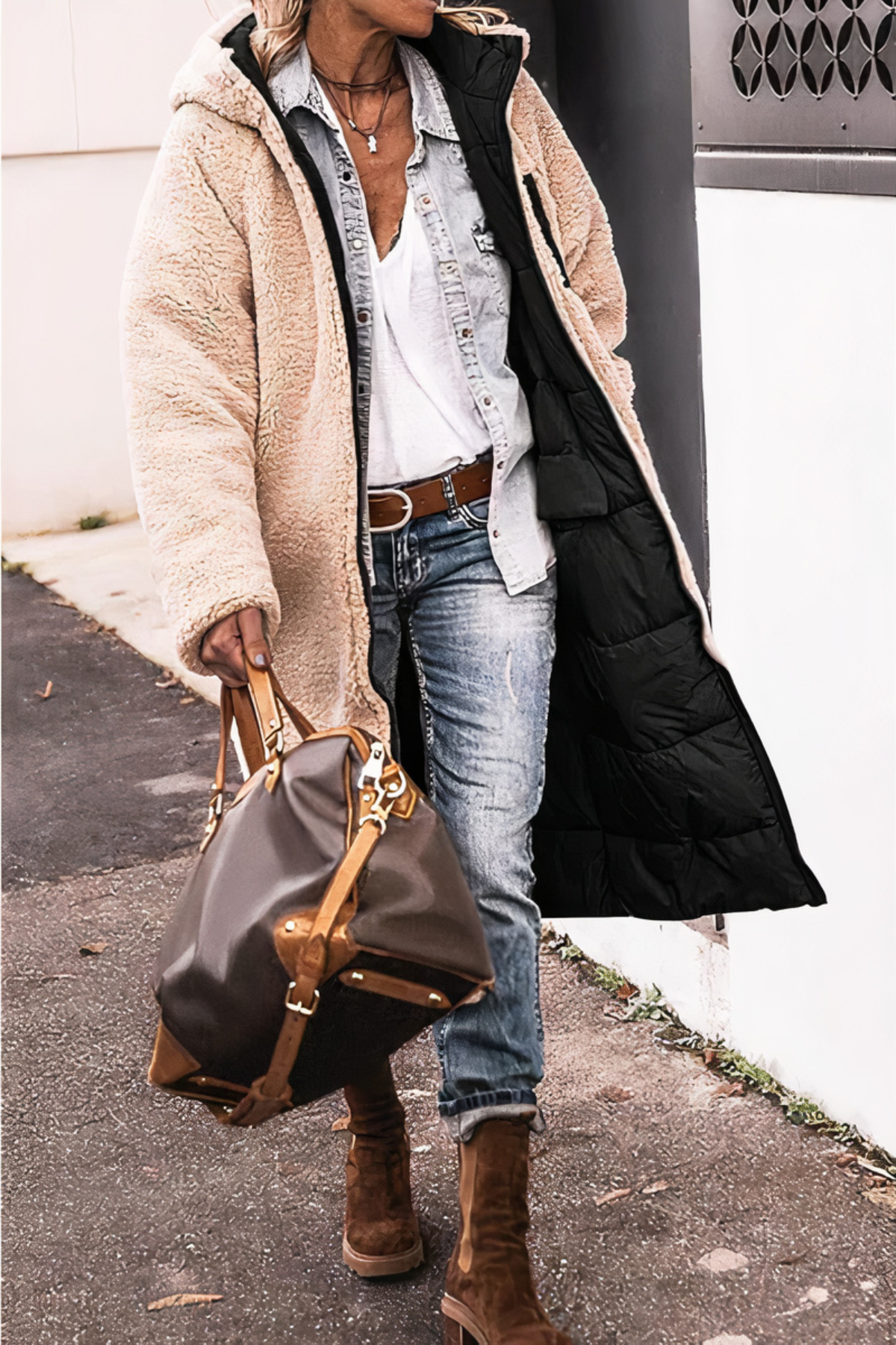 Women's Reversible Hooded Winter Parka