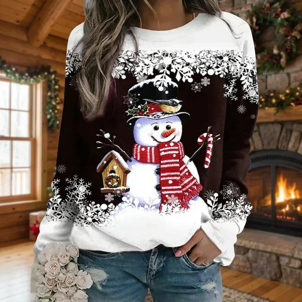 Women's Snowman Christmas Sweatshirt