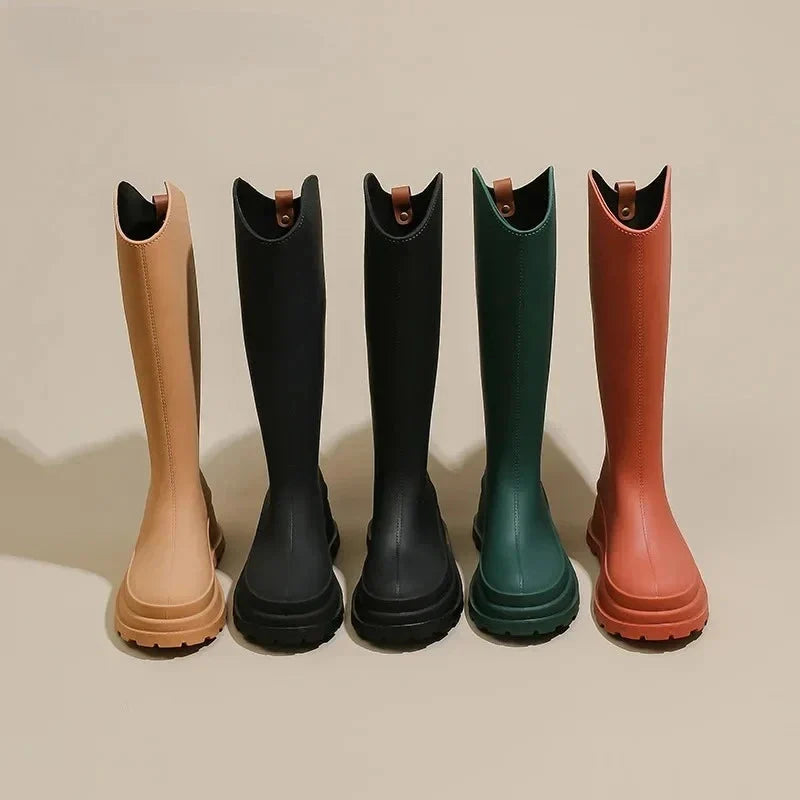 Women's Tall Platform Rain Boots