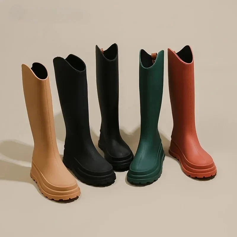 Women's Tall Platform Rain Boots