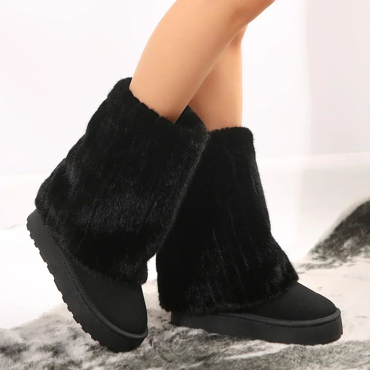 Women's Tall Shaft Platform Boots