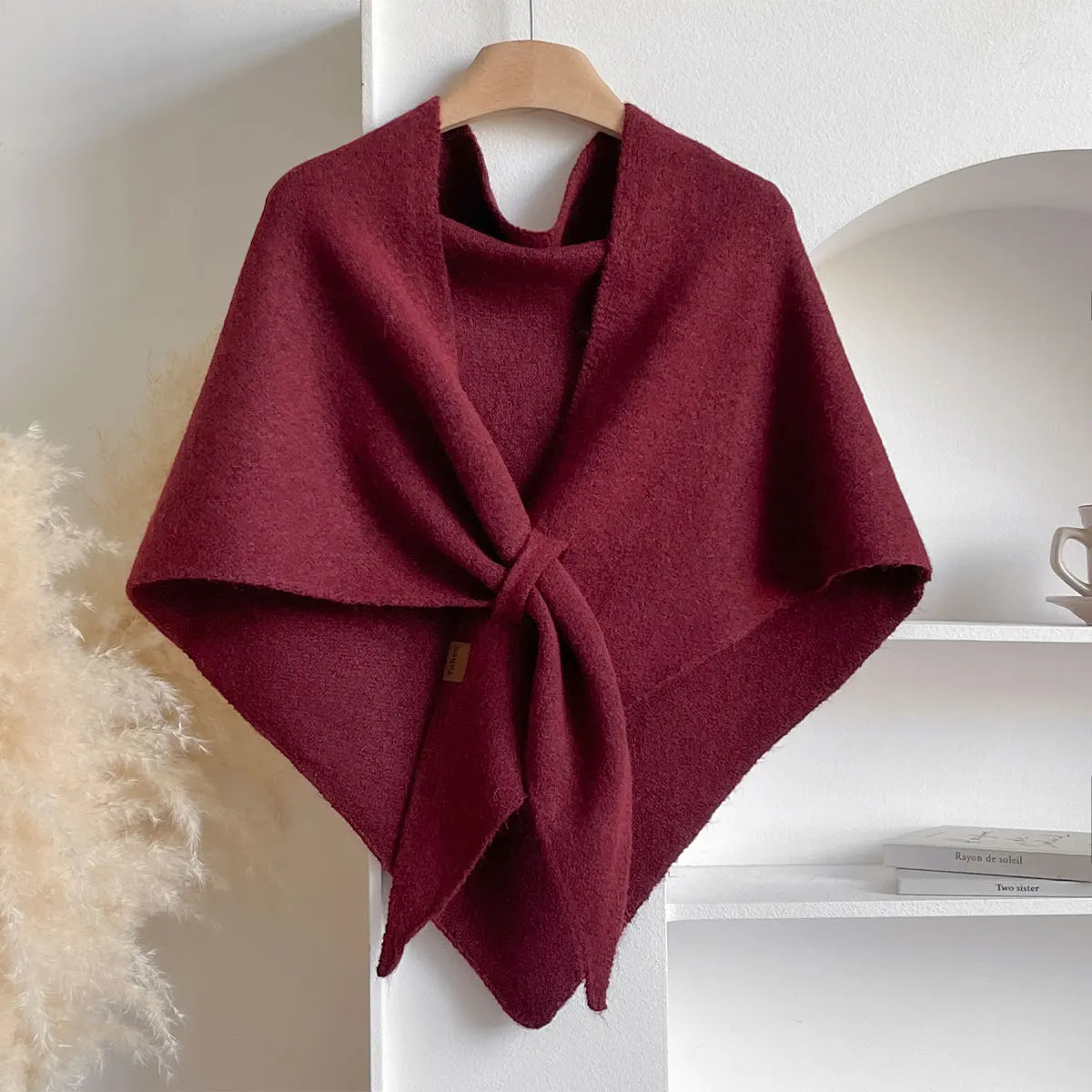 Women's Triangle Wool Scarf for Autumn and Winter