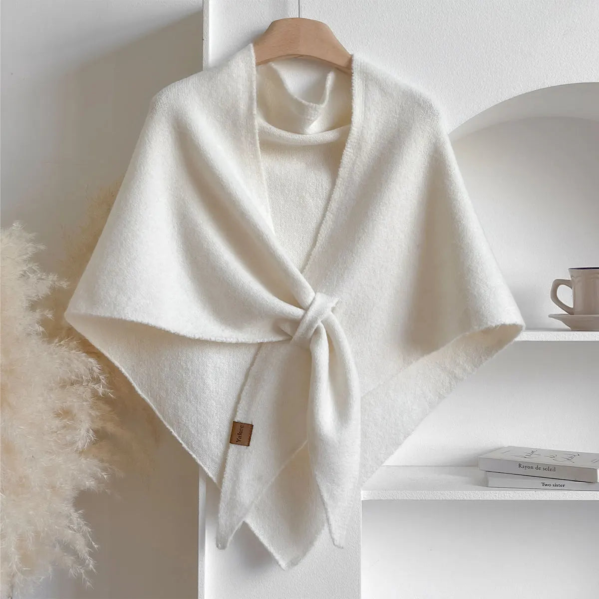 Women's Triangle Wool Scarf for Autumn and Winter