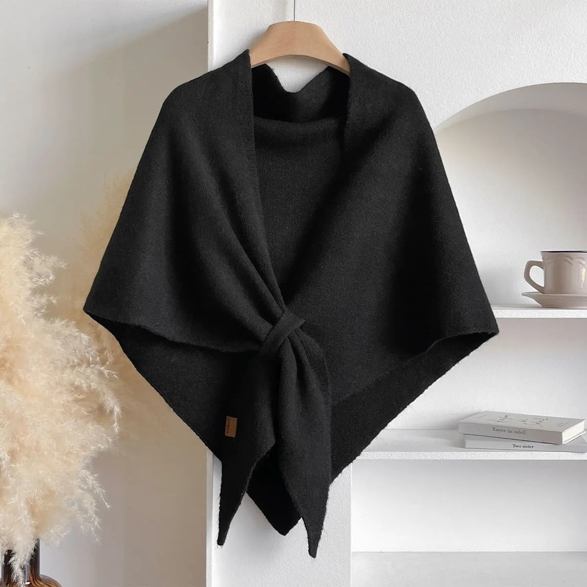 Women's Triangle Wool Scarf for Autumn and Winter