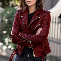 Women's Vintage Biker Jacket