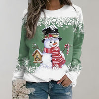 Women's Warm Christmas Sweater – Soft Winter Pullover with Christmas Motif, 8 Colors