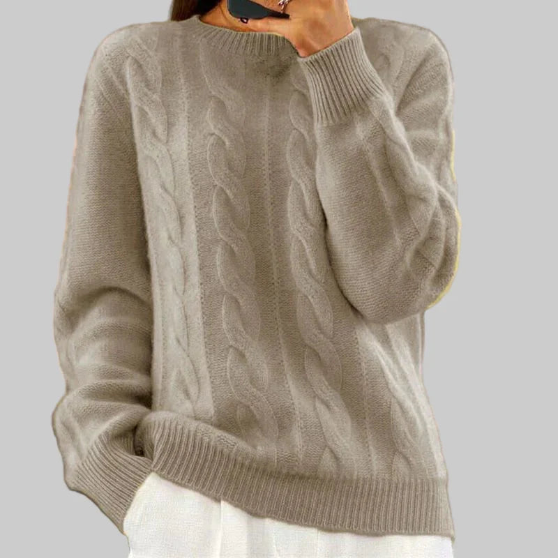Women's Warm Knit Sweater – Cozy Layering Piece