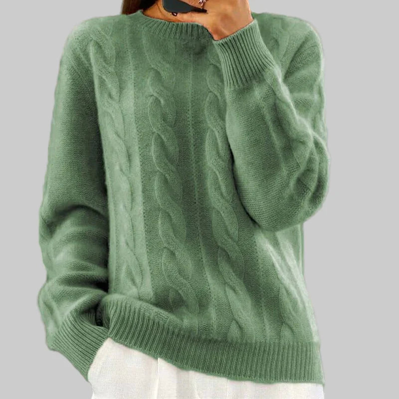 Women's Warm Knit Sweater – Cozy Layering Piece