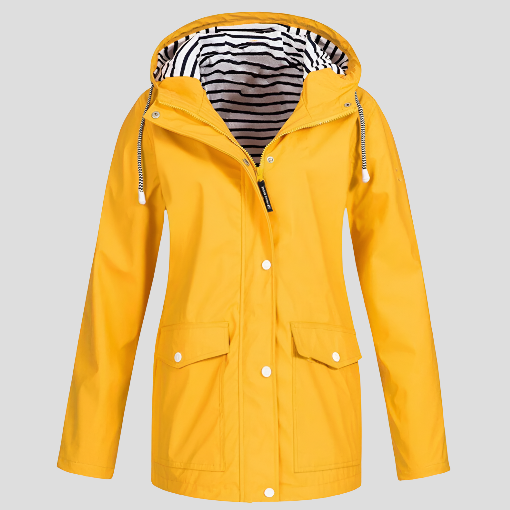 Women’s Water-Resistant and Wind-Resistant Hooded Jacket