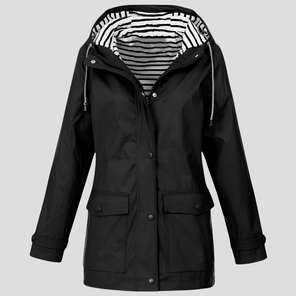 Women’s Water-Resistant and Wind-Resistant Hooded Jacket