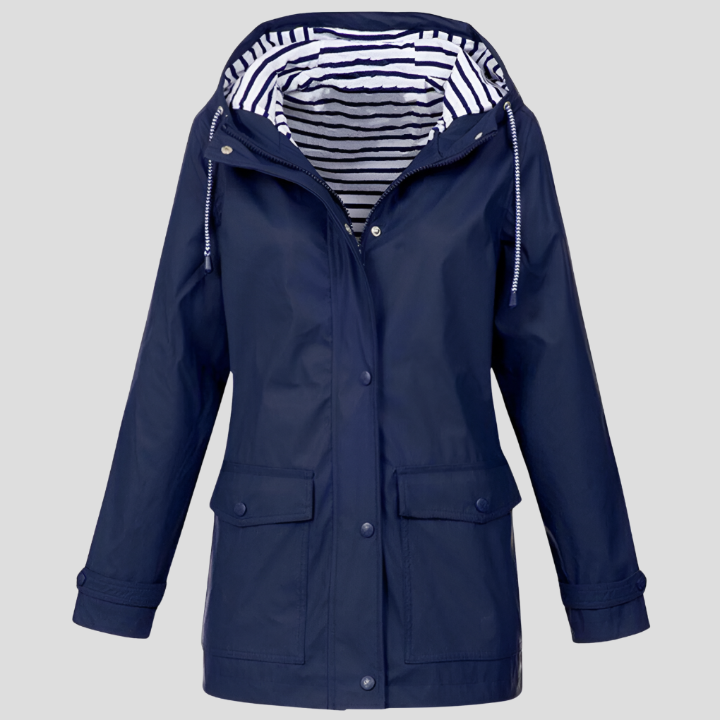 Women’s Water-Resistant and Wind-Resistant Hooded Jacket
