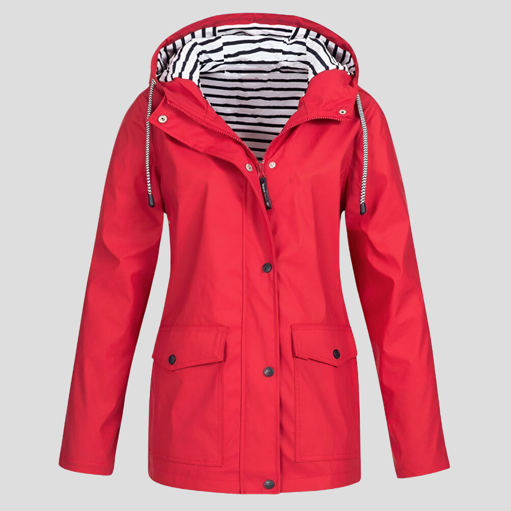 Women’s Water-Resistant and Wind-Resistant Hooded Jacket