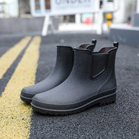 Women's Waterproof Chelsea Platform Ankle Rain Boots