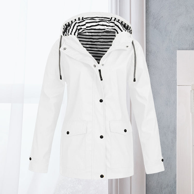 Women's Waterproof Long-Sleeve Hiking Jacket