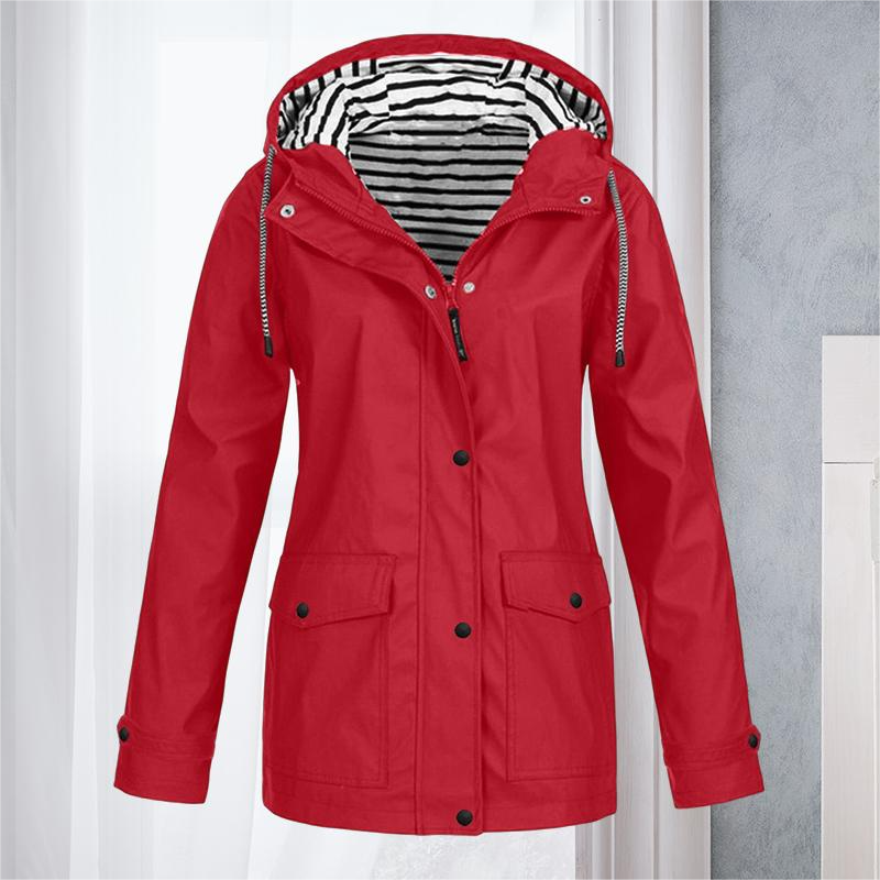 Women's Waterproof Long-Sleeve Hiking Jacket