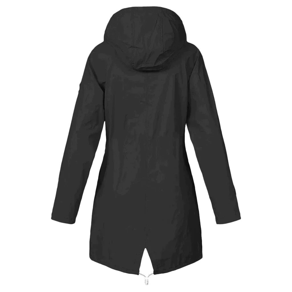 Women's Waterproof Rain Jacket with Adjustable Hood