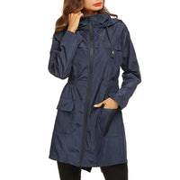 Women's Waterproof Windbreaker Jacket for Outdoor Activities
