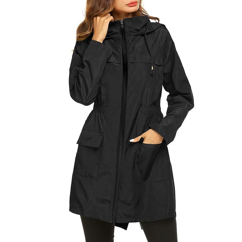 Women's Waterproof Windbreaker Jacket for Outdoor Activities