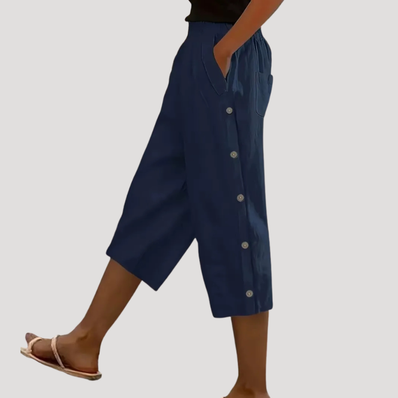 Women's Wide-Leg Capri Pants