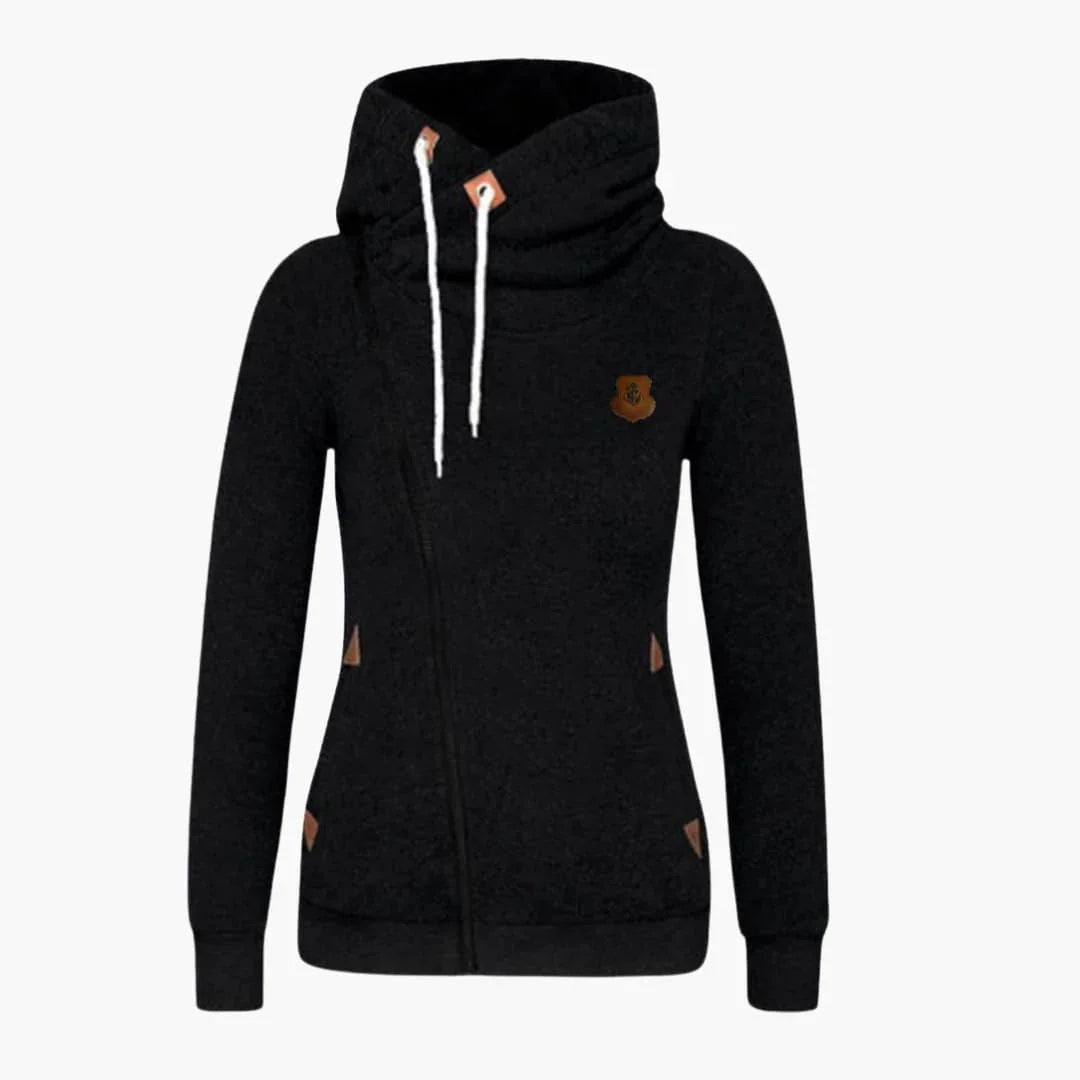 Women's Zip-Up Drawstring Hoodie