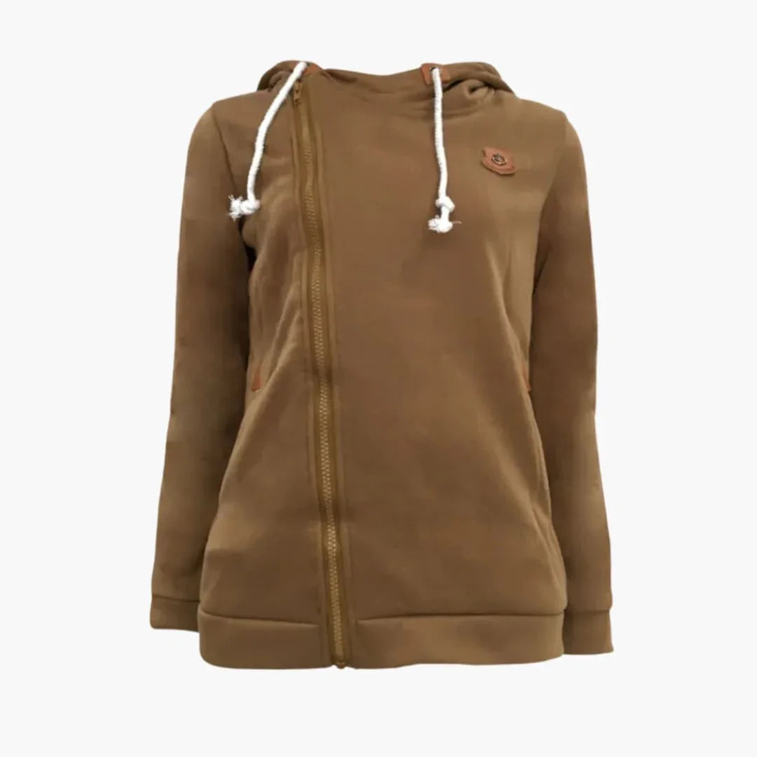 Women's Zip-Up Drawstring Hoodie