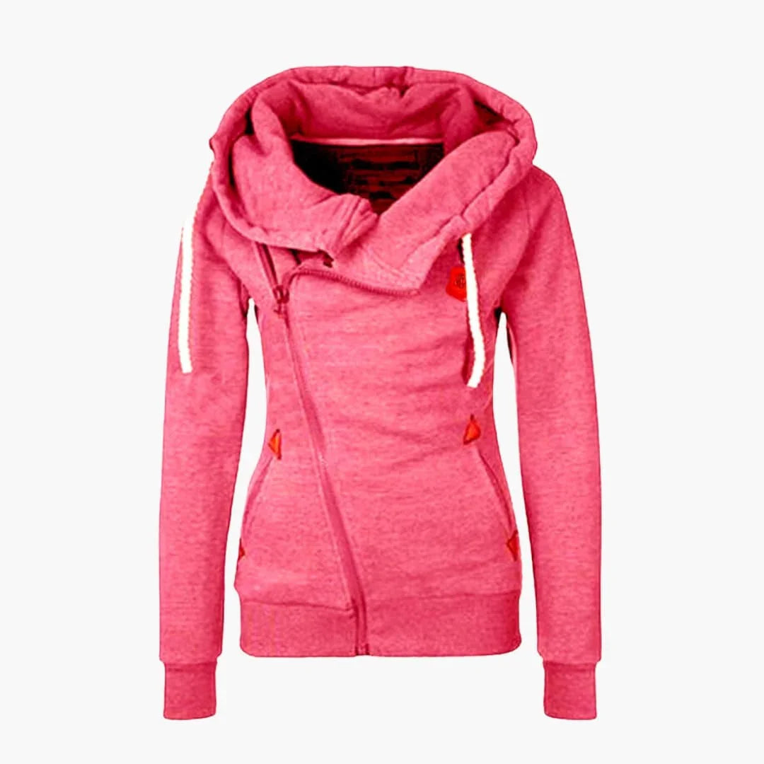Women's Zip-Up Drawstring Hoodie