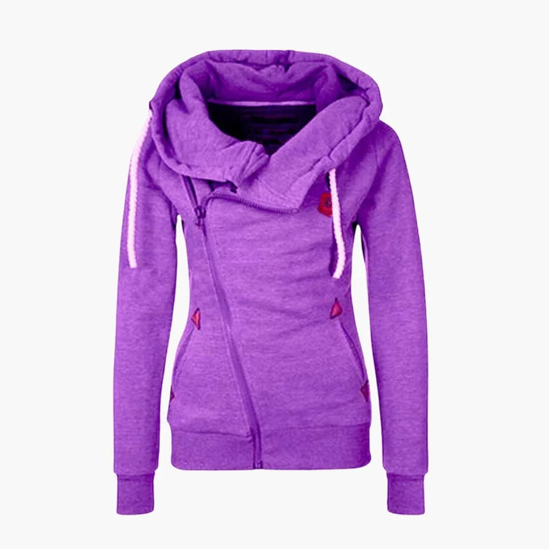 Women's Zip-Up Drawstring Hoodie