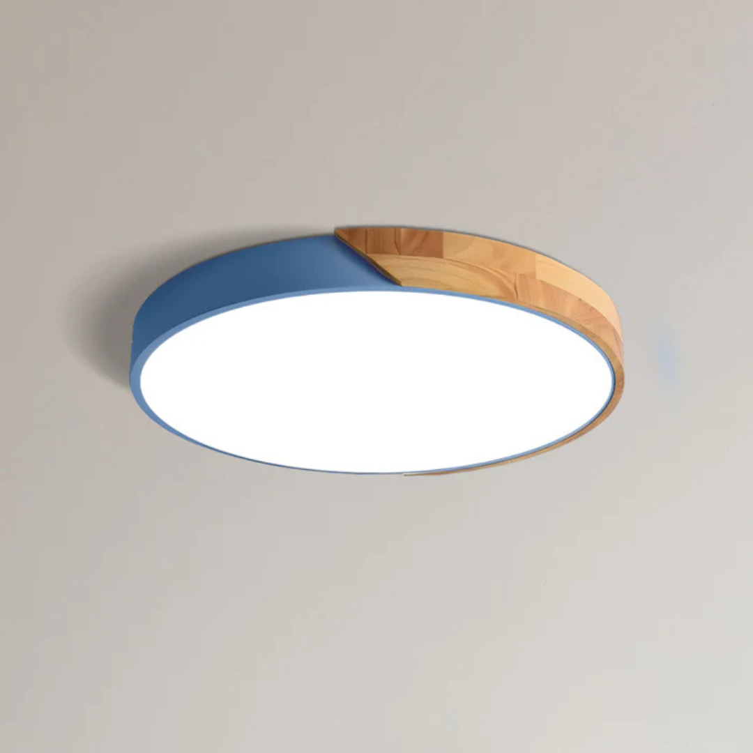 Wood and Acrylic Ceiling Light - Modern LED Flush Mount Lighting - Stylish Home Decor - Image 7