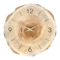 Wood Slice Wall Clock - Silent Mechanism - Rustic Farmhouse Decor