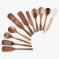 Wooden Kitchen Utensil Set - Acacia Wood - Cooking Tools