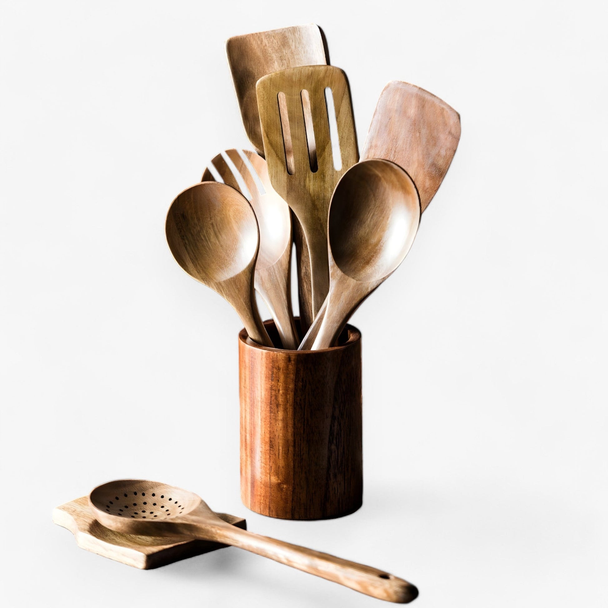 Wooden Kitchen Utensil Set - Sustainable Cooking Tools - Image 2