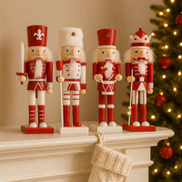 Wooden Nutcracker Figurines – Set of 4