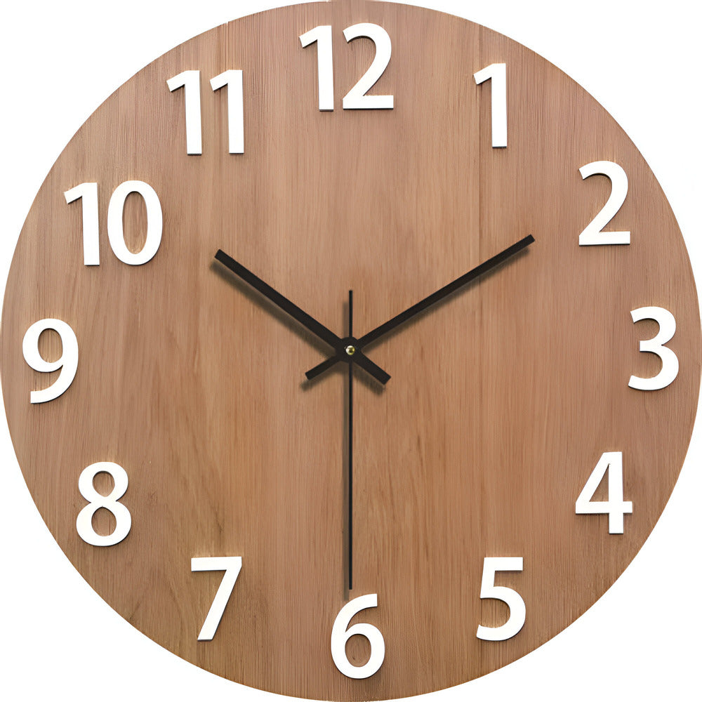 Wooden Wall Clock - Minimalist Design - Decorative Home Clock - Image 4