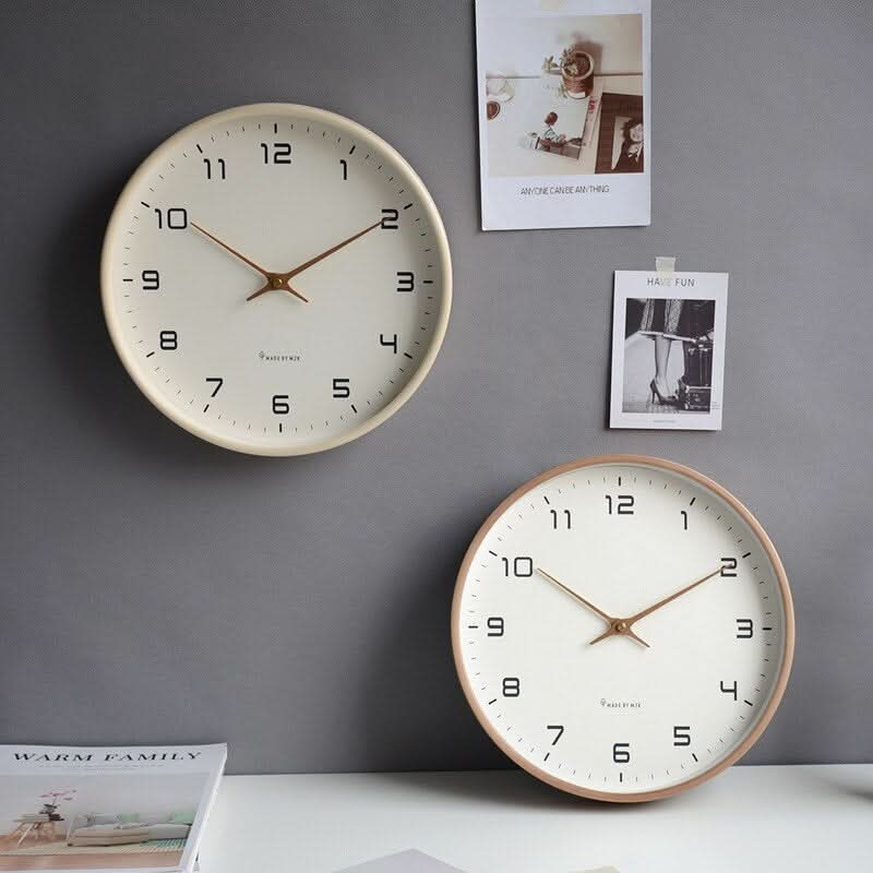 Wooden Wall Clock - Silent Quartz Clock - Elegant Scandinavian Design - Image 2