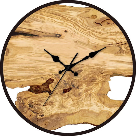 Wooden Wall Clock - Transparent Design - Minimalist Style - Home Decor - Image 1