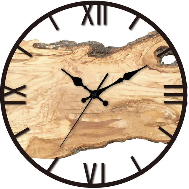 Wooden Wall Clock - Transparent Design - Minimalist Style - Home Decor - Image 4