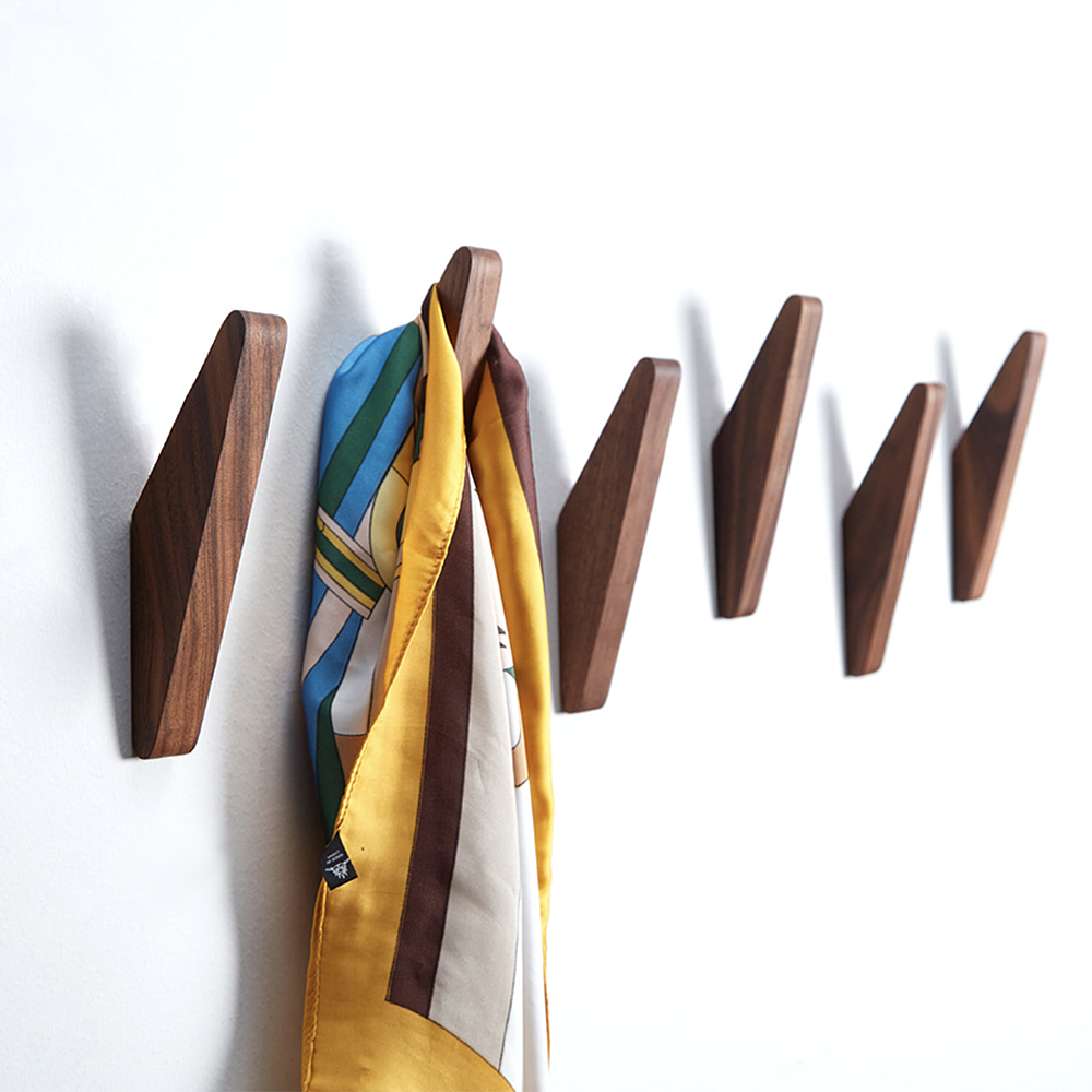 Wooden Wall Hooks - Decorative Coat Rack - Minimalist Wall Decor - Image 4