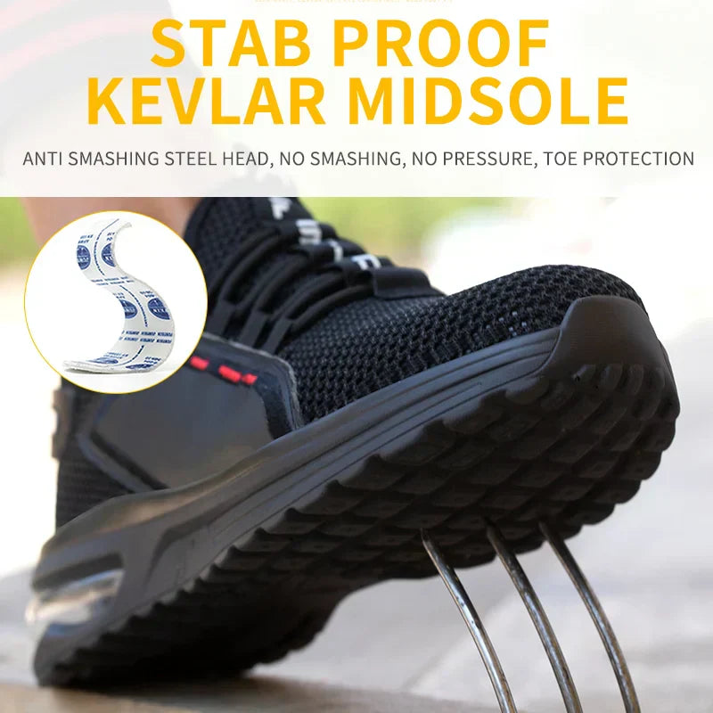 Work Shoes Ultra-Lightweight Breathable Mesh Upper WorkGuard