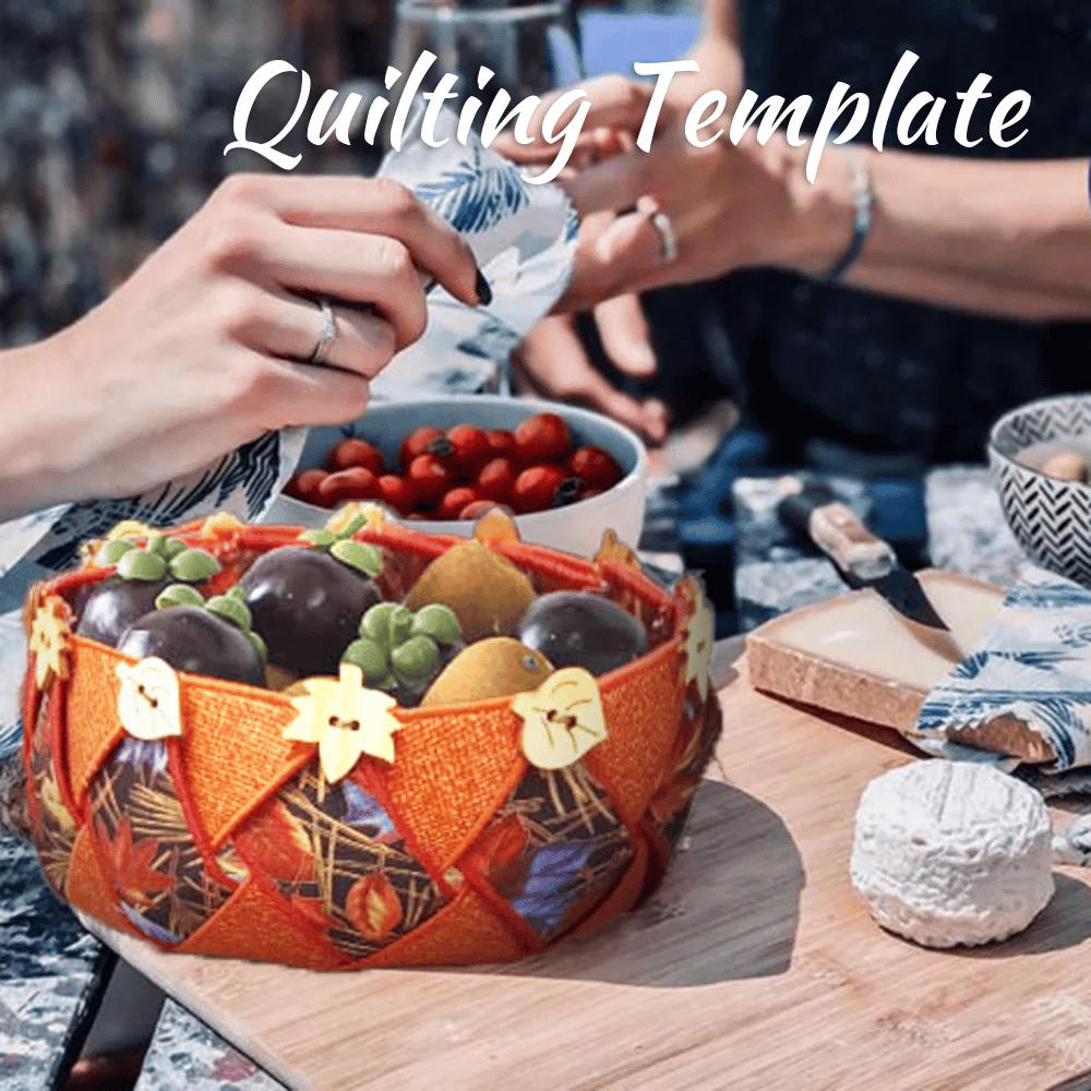 Woven Fabric Storage Basket Sewing Template