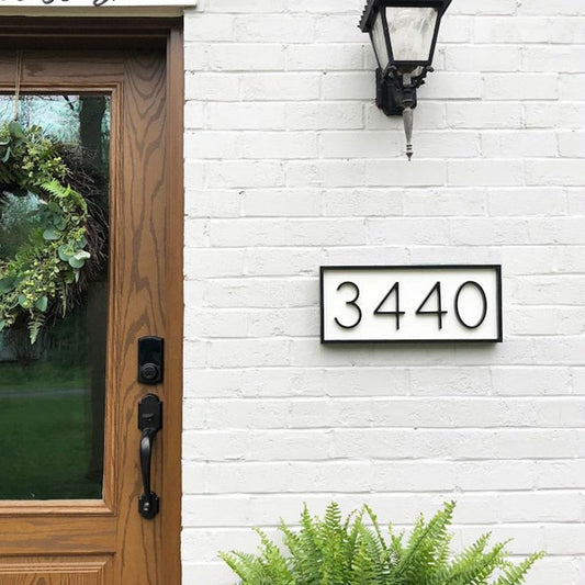 Zinc Alloy Modern Floating House Numbers & Letters - 5 Inch - Outdoor Wall Decor - Image 1
